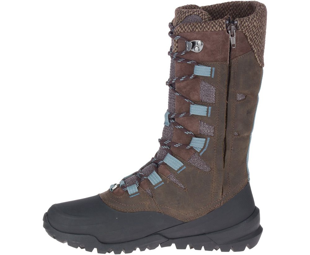 Merrell Boots Brown - Thermo Aurora 2 Tall Shell Waterproof - Womens 74LXWCAHN